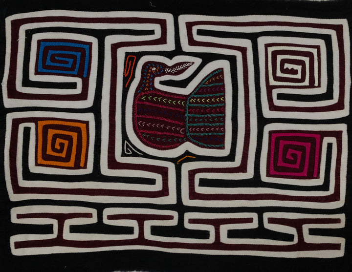 Classic Black And White Fancy Birdcage Mola