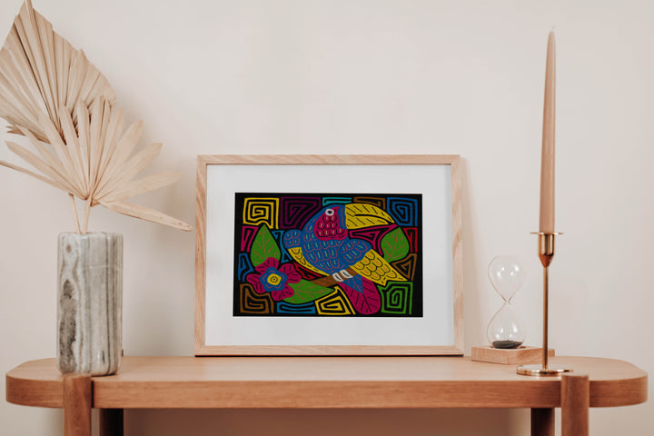 Fantasy Red Blue And Yellow Toucan Bird Mola