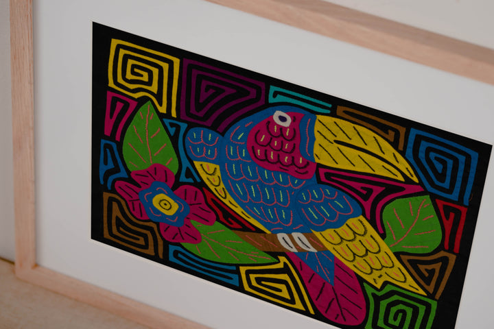 Fantasy Red Blue And Yellow Toucan Bird Mola