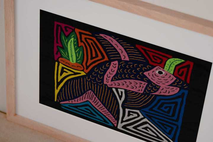 Fantasy Pink And Blue Dolphin Mola