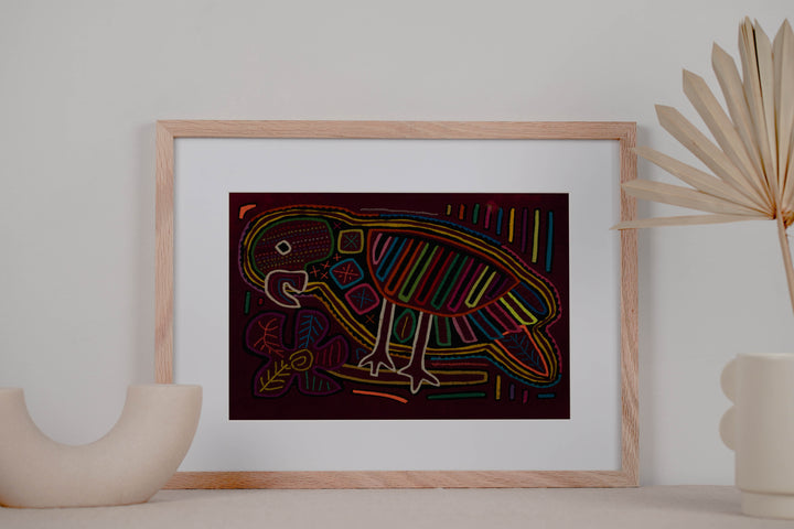 Traditional Multi-Color Parrot Bird Mola