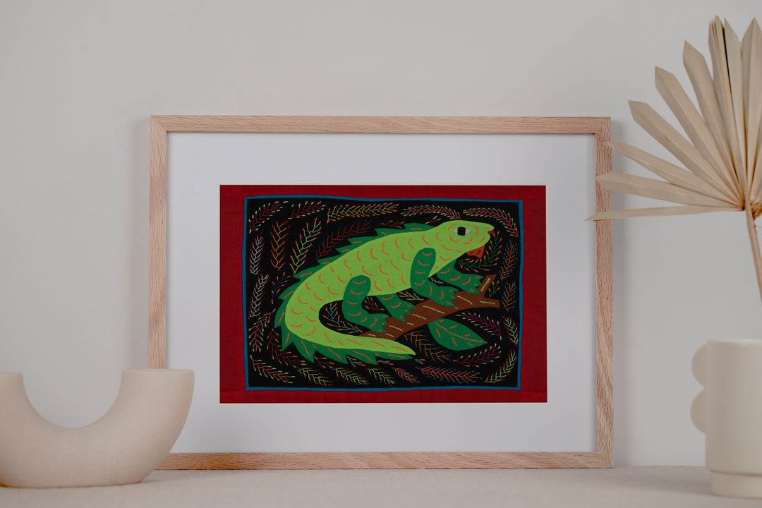 Green Iguana Mola