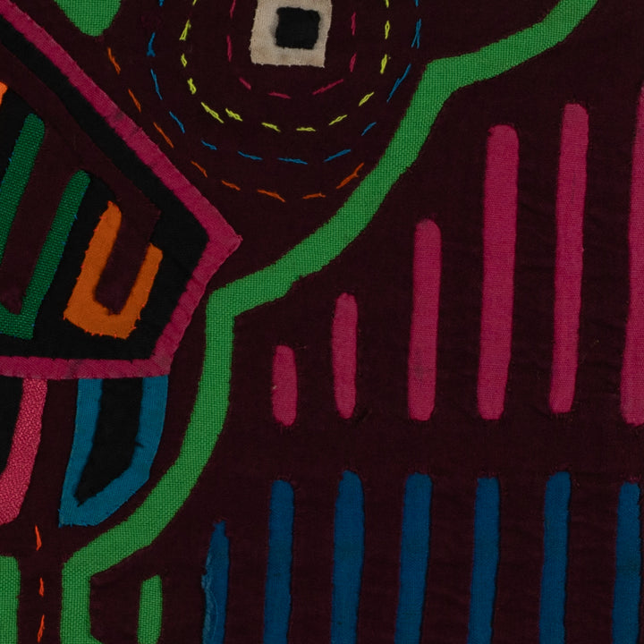 Classic Maroon And Green Jungle Bird Mola