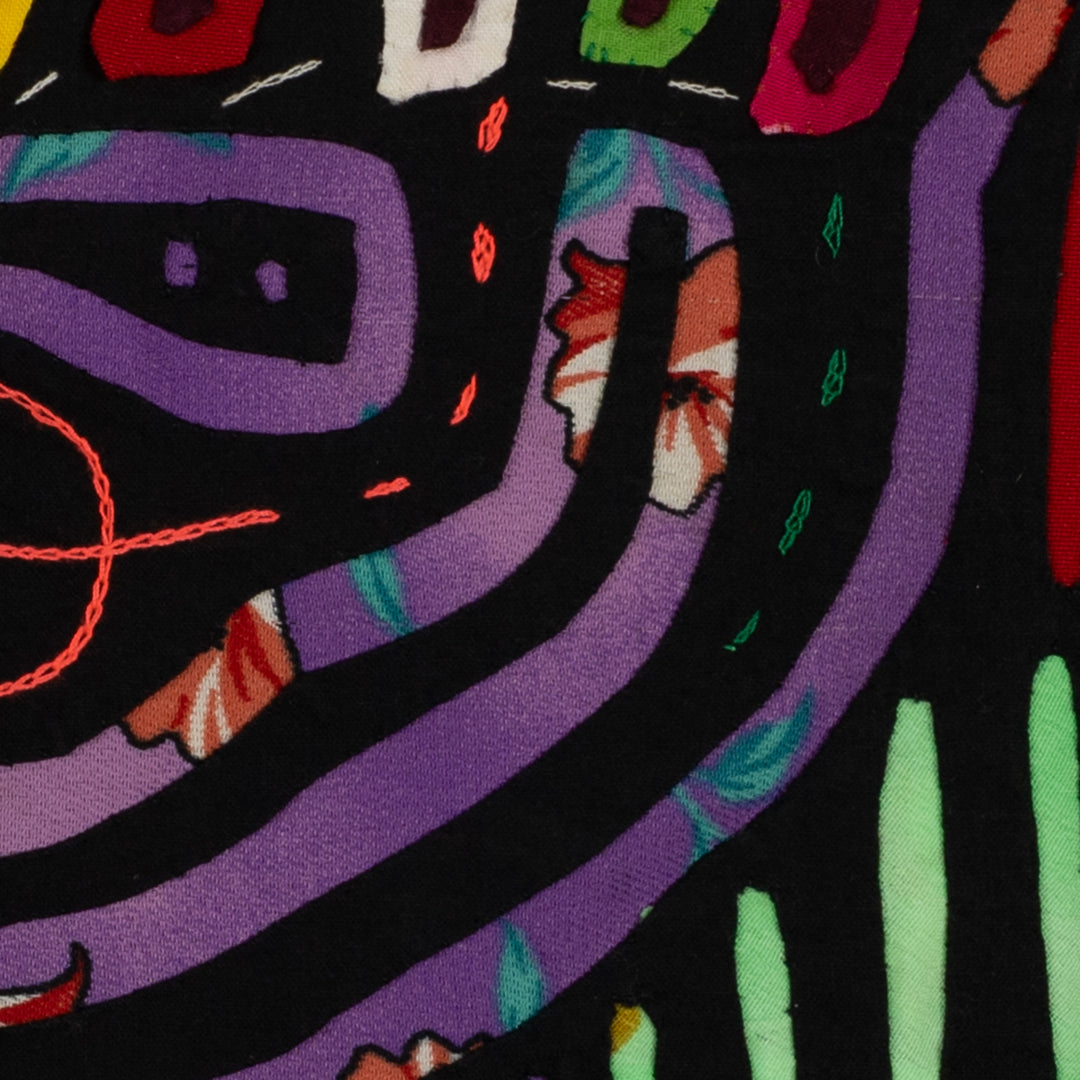 Vintage Black And Purple Gecko Mola