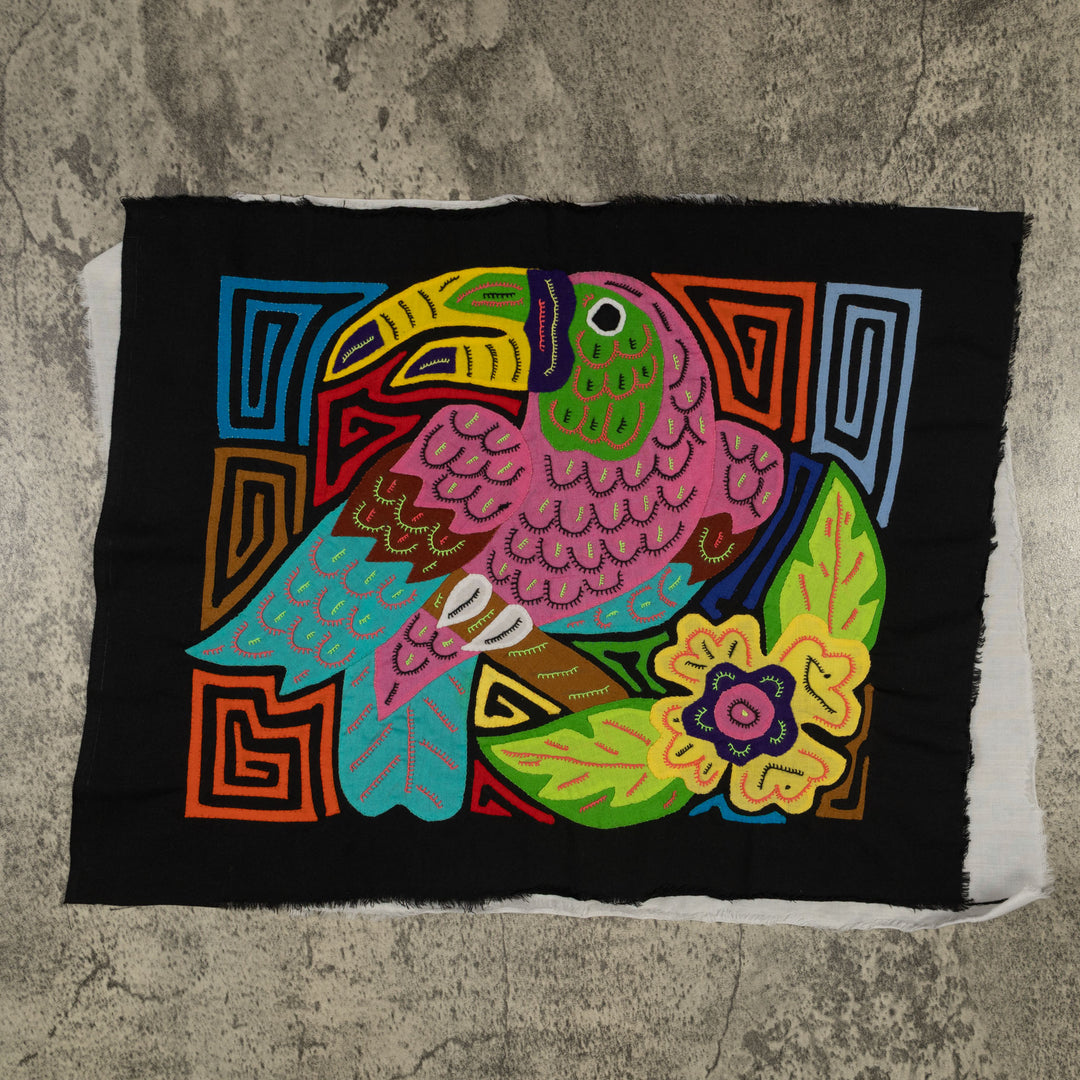 Fantasy Pink Blue And Yellow Toucan Bird Mola