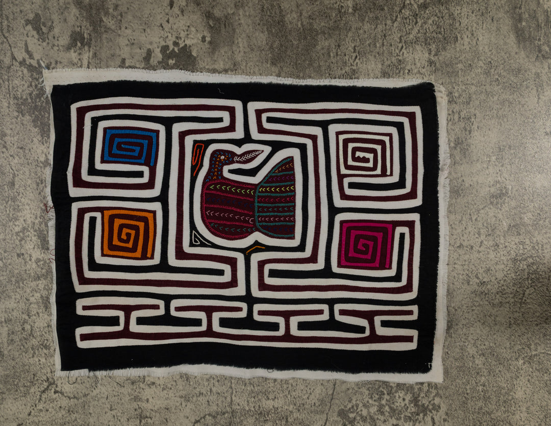 Classic Black And White Fancy Birdcage Mola