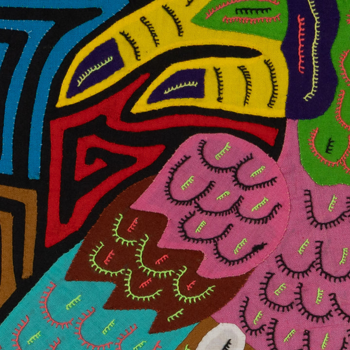 Fantasy Pink Blue And Yellow Toucan Bird Mola