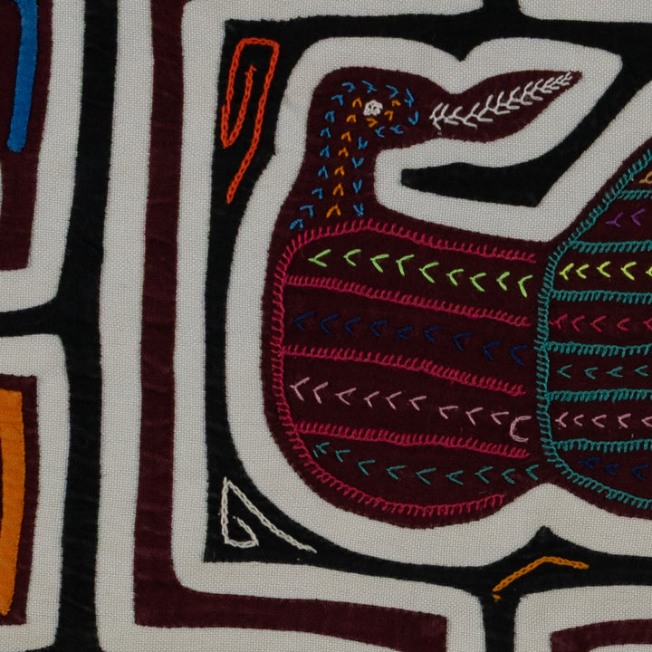 Classic Black And White Fancy Birdcage Mola