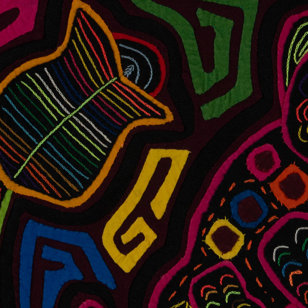 Burgundy And Pink Monkey Ape Of The Rainforest Mola