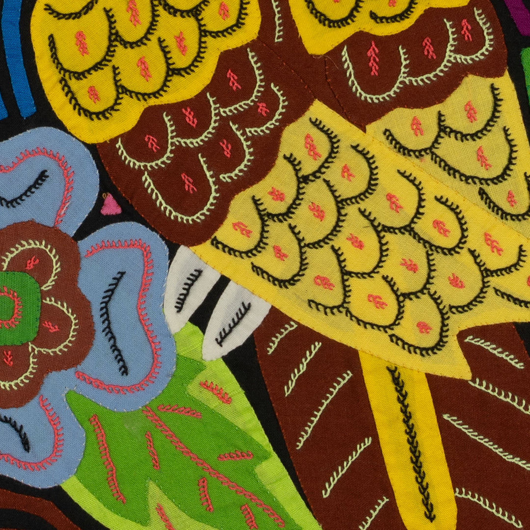 Fantasy Brown And Yellow Owl Bird Mola