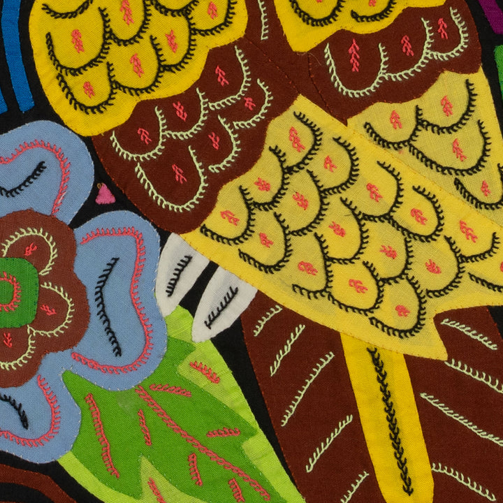 Fantasy Brown And Yellow Owl Bird Mola