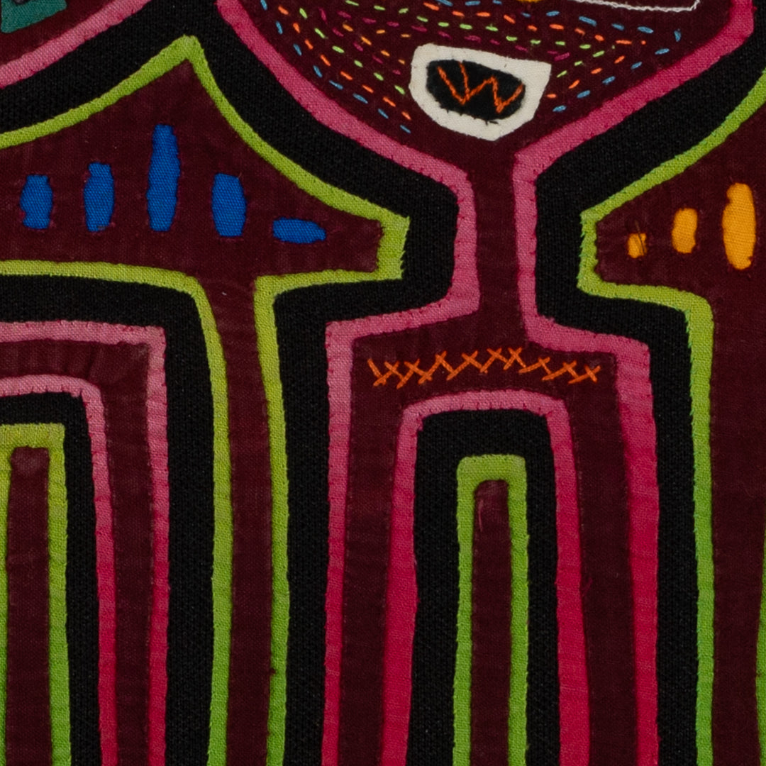 Traditional Multi-Color Twin Sister Mola