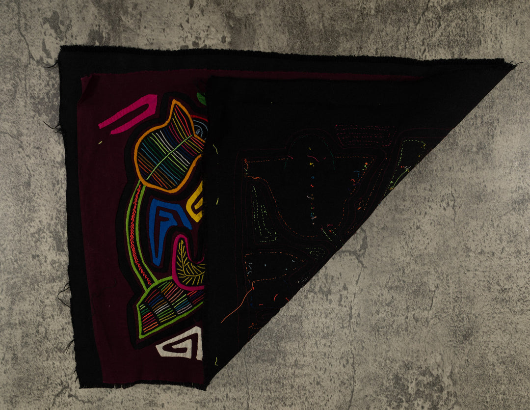 Burgundy And Pink Monkey Ape Of The Rainforest Mola