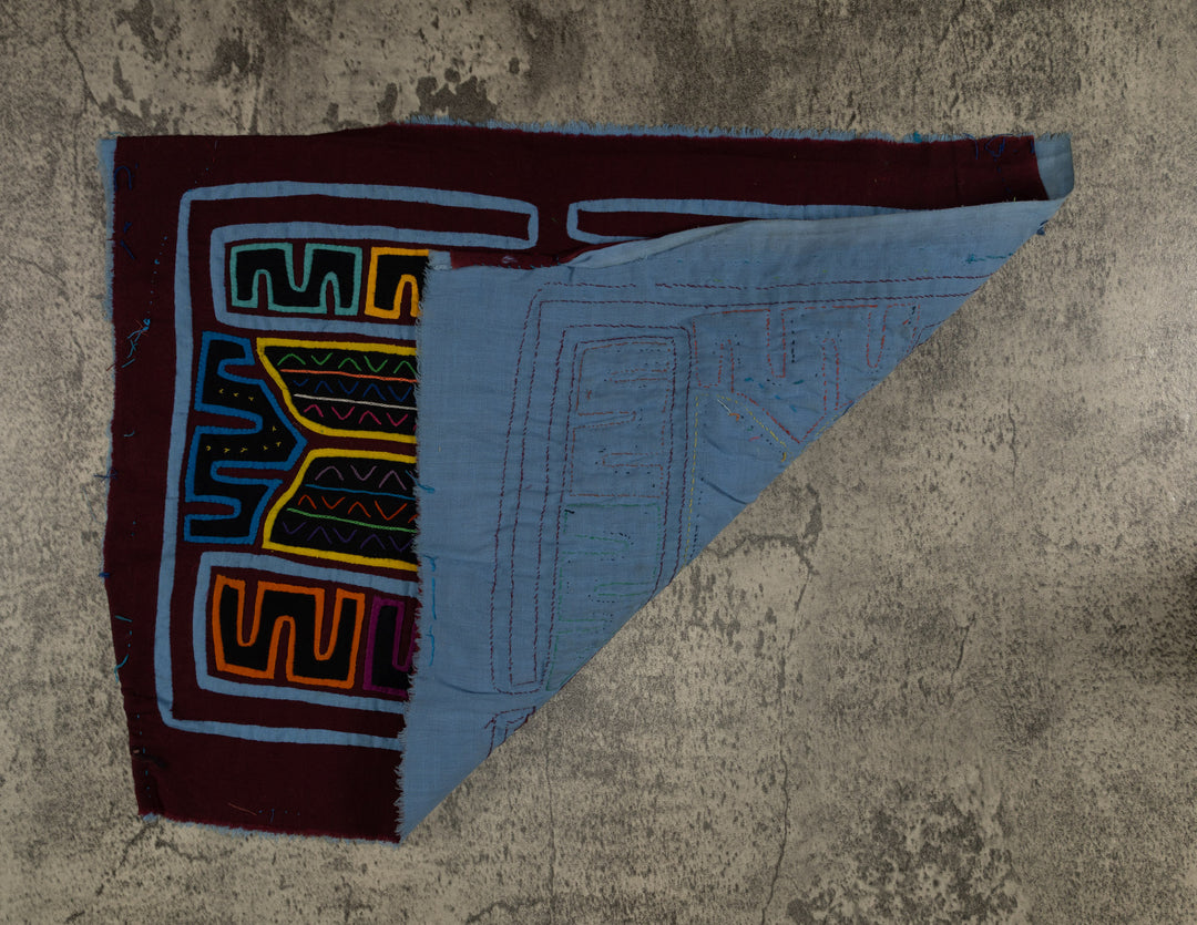 Classic Burgundy And Blue Butterfly Mola