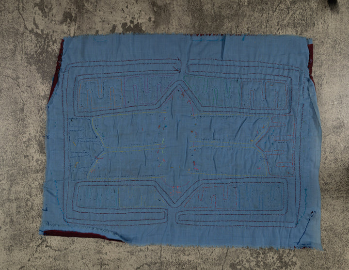 Classic Burgundy And Blue Butterfly Mola