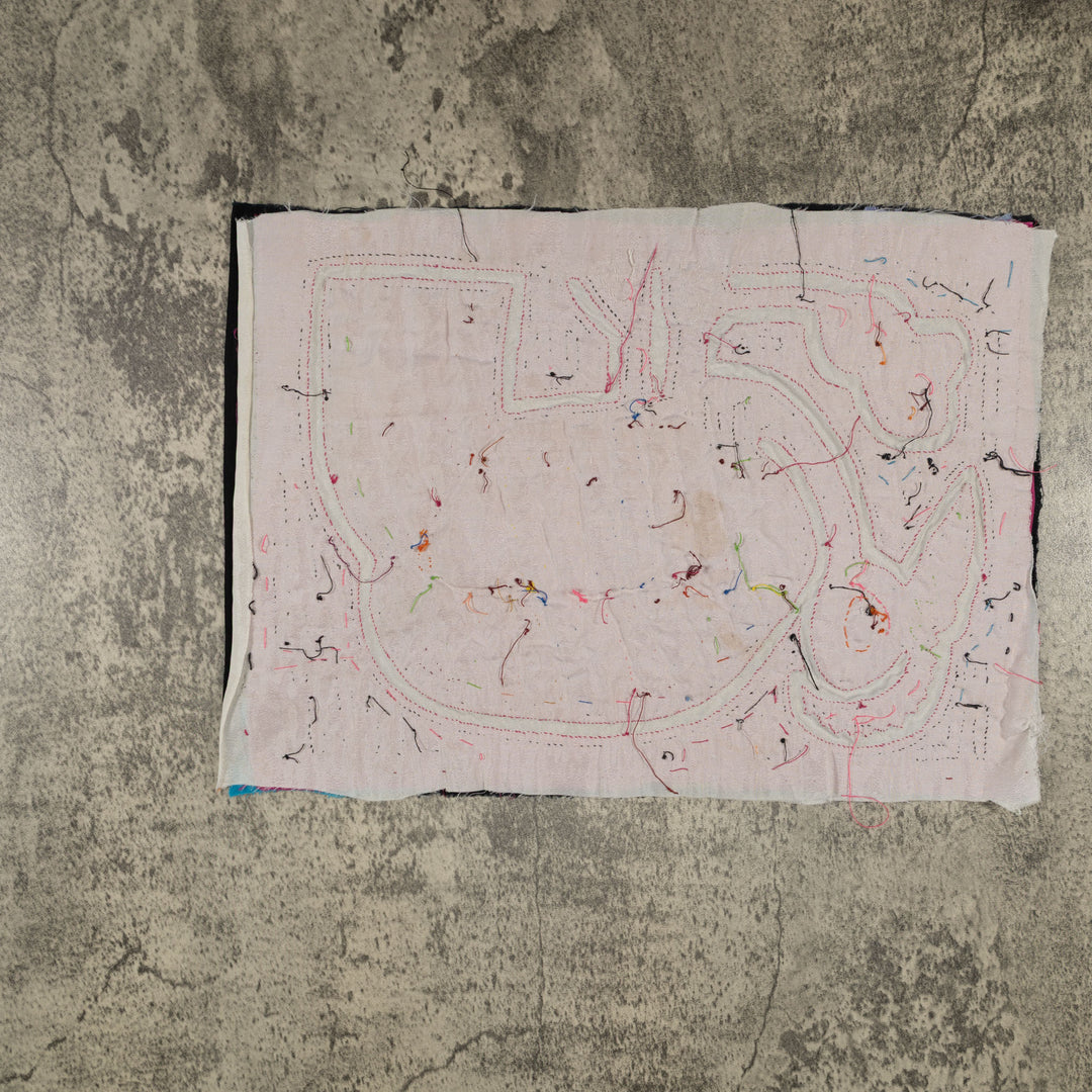 Traditional Black Red And White Wild Turkey Mola