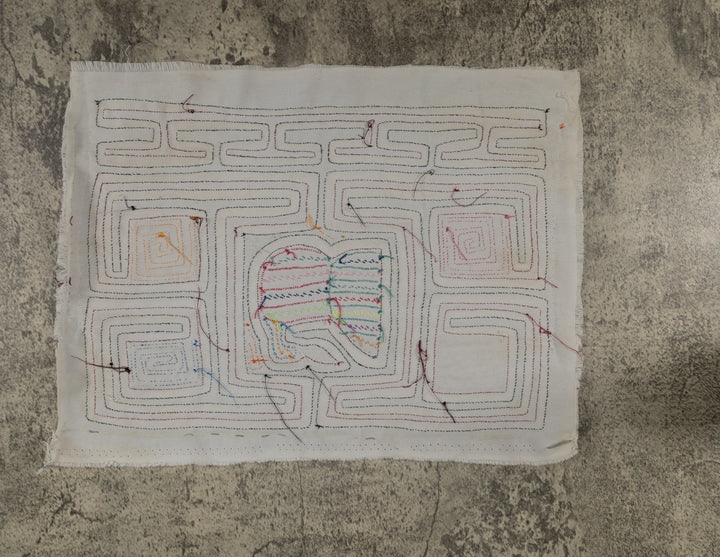 Classic Black And White Fancy Birdcage Mola