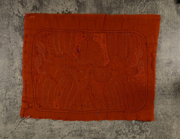 Traditional Jungle Bird In Flight Mola