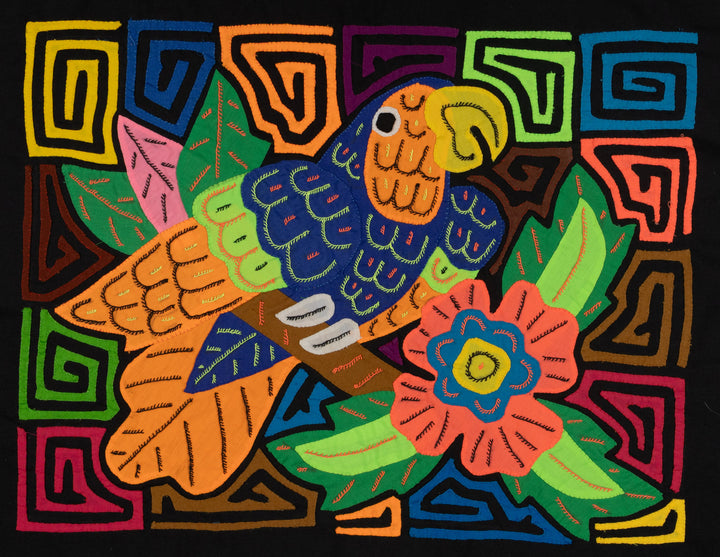 Fantasy Blue Orange Parrot Mola