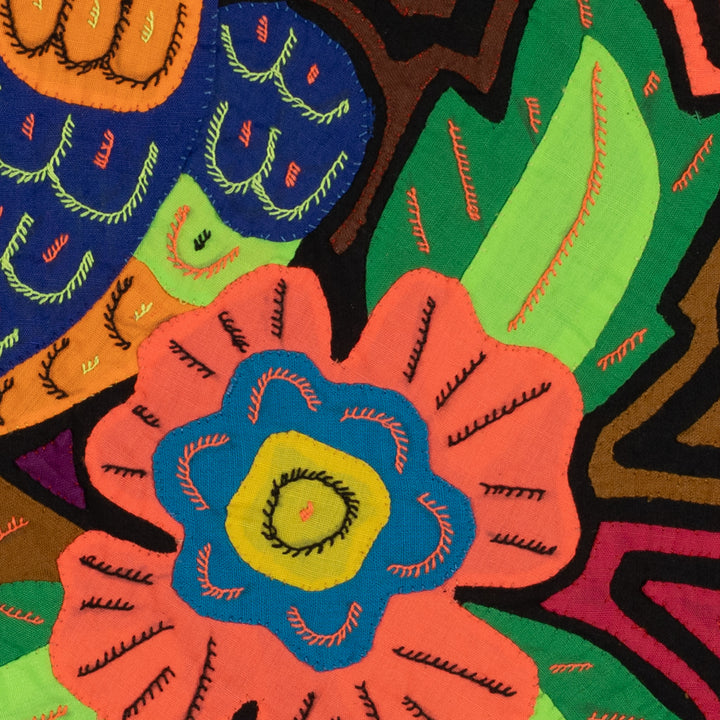 Fantasy Blue Orange Parrot Mola