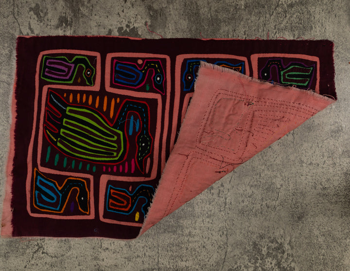 Classic Maroon And Peach Swooning Swan Mola