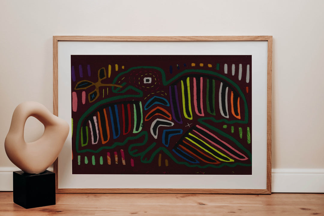 Classic Pease Dove With Olive Branch Mola