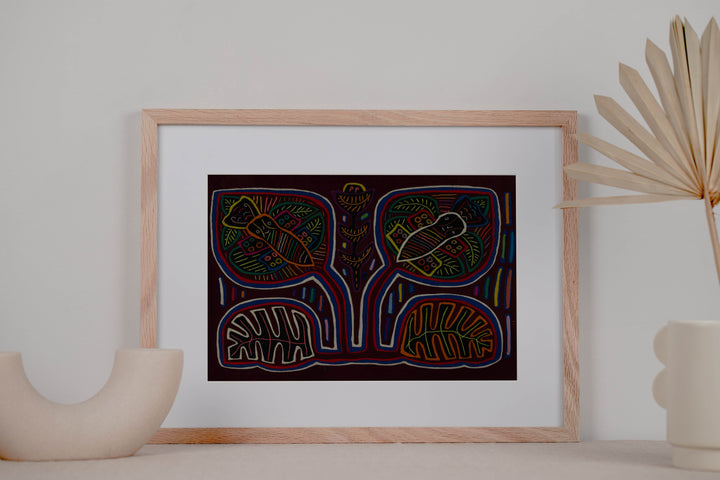 Multi-Color Bumblebee And Floral Flower Mola