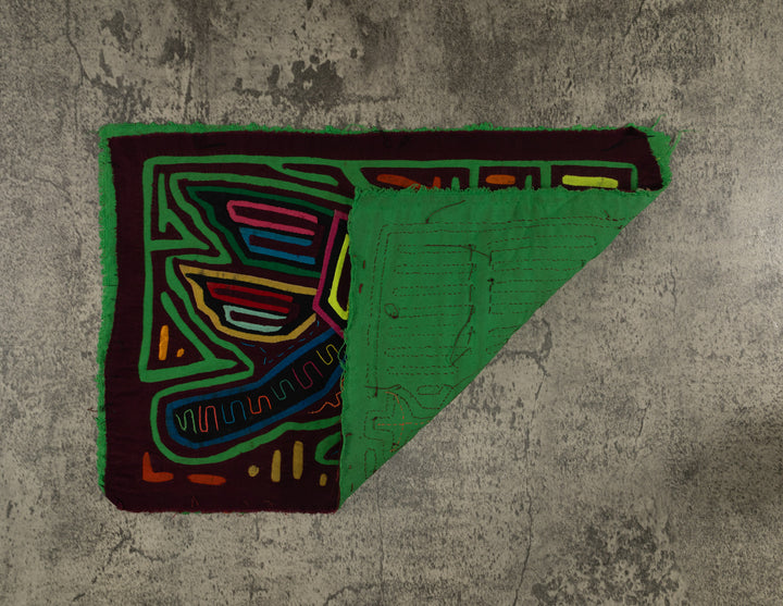 Classic Maroon And Green Jungle Bird Mola