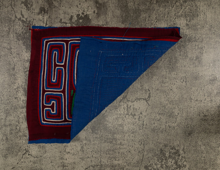 Classic Maroon Blue And White Duck Mola