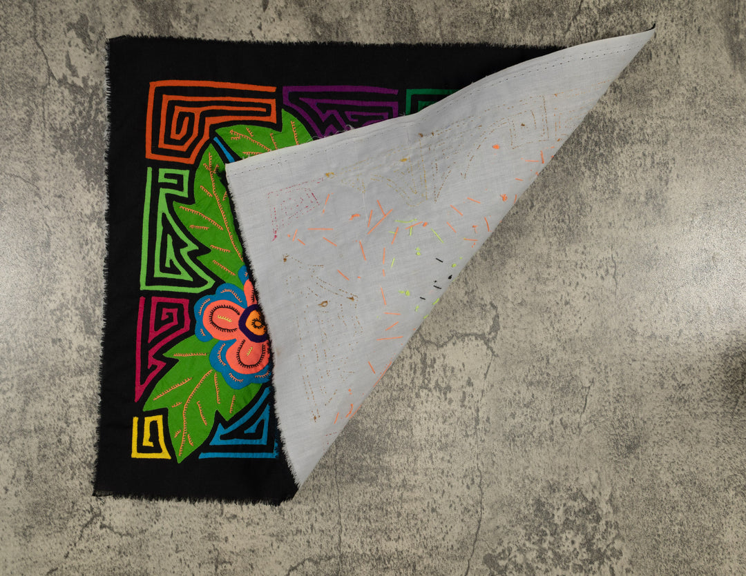 Colorful Blossoms and Leafy Background Mola