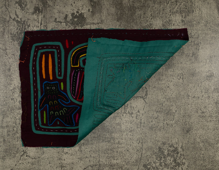 Traditional Burgundy And Green Bird and Fishy Ghost Mola