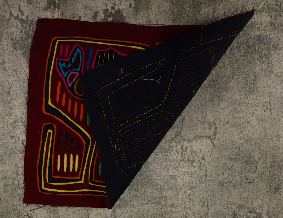 Traditional Maroon Orange And Yellow Fish Mola