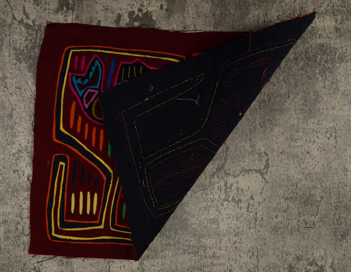 Traditional Maroon Orange And Yellow Fish Mola