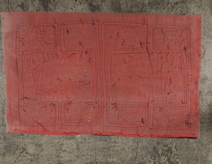 Classic Maroon And Peach Swooning Swan Mola