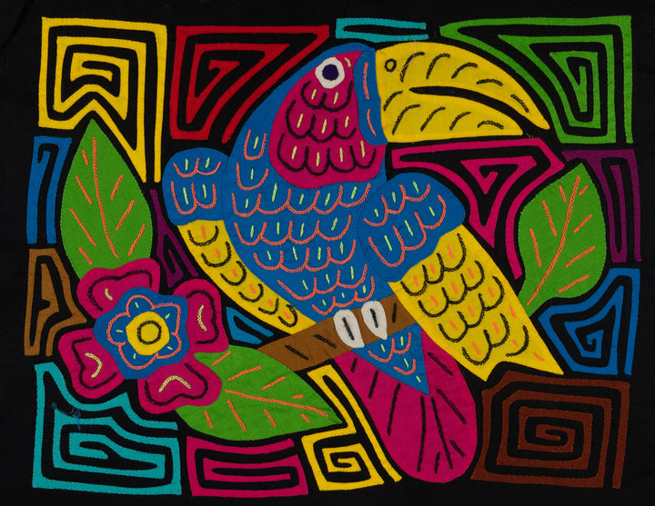 Channel-billed Toucan and Jungle Hibiscus Mola