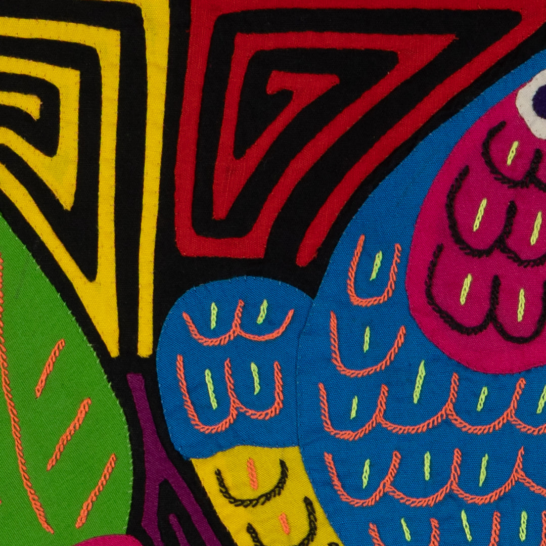 Channel-billed Toucan and Jungle Hibiscus Mola