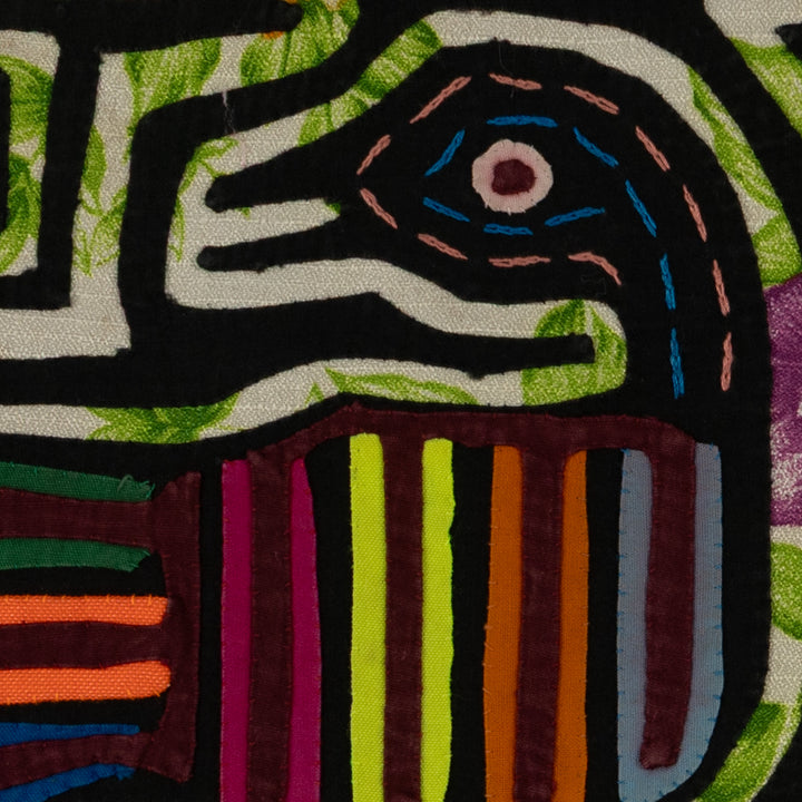 Vintage Fine Feather Goose Mola