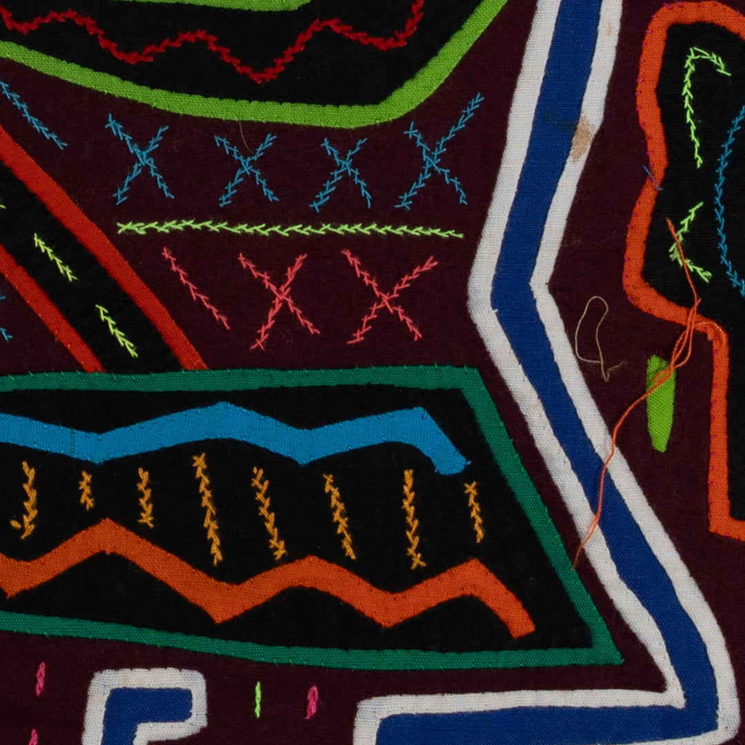 Traditional Patriotic Panama Flag Mola