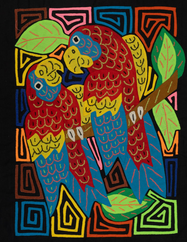 Tropical Macaws with Blue Wings Mola