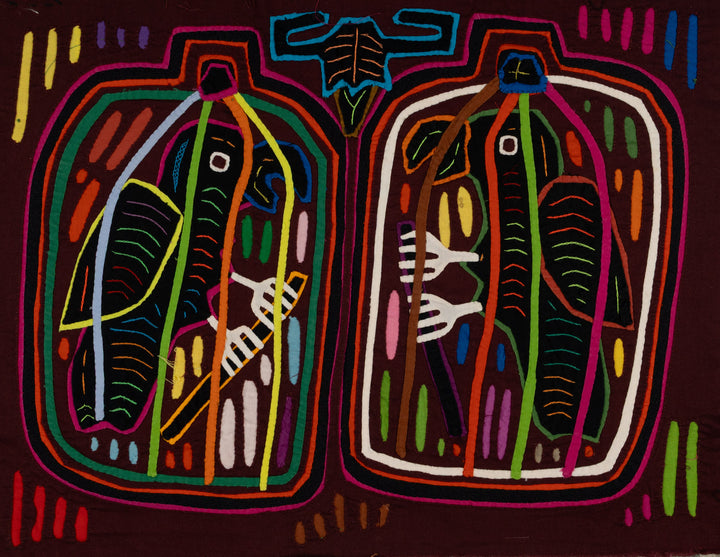 Traditional Multi-Color Parrot Birdcage Mola