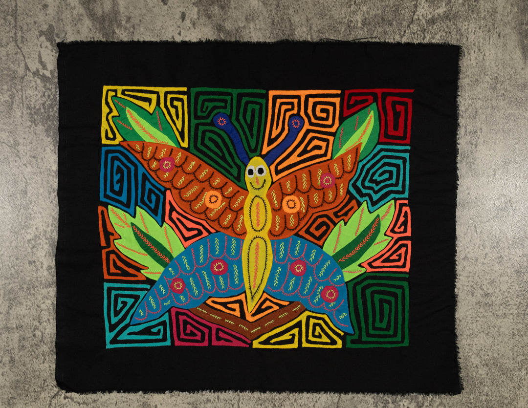 Fantasy Orange And Blue Parrot Bird Mola