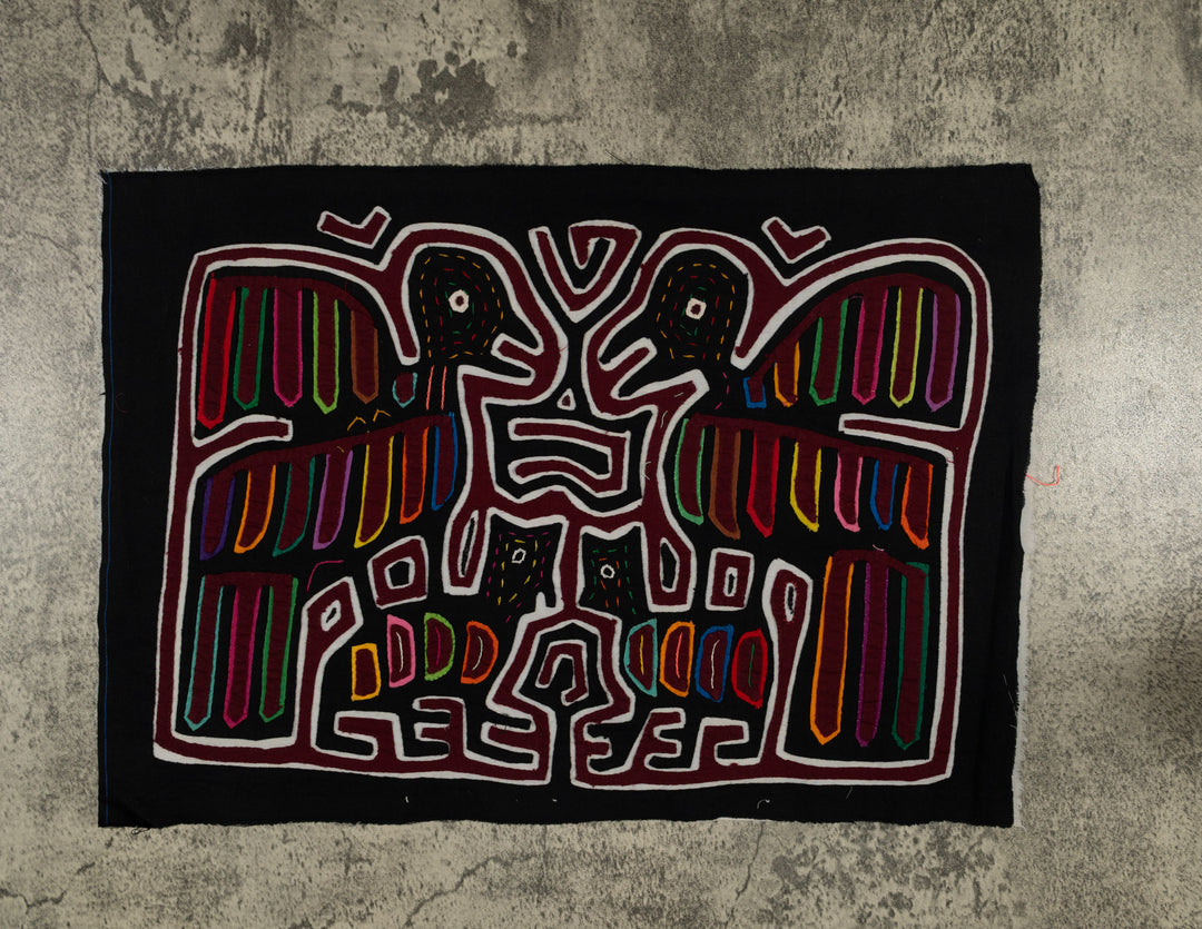 Traditional Red White and Black Family Affair Mola