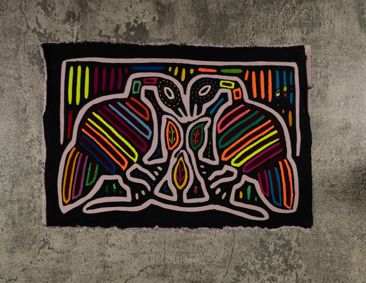 Traditional Black And White Rainbow Lovebird Mola