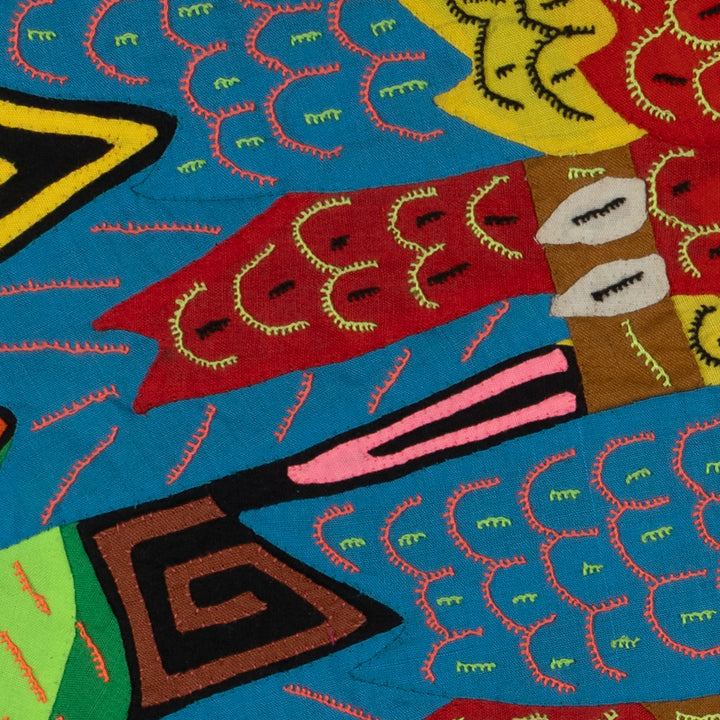 Tropical Macaws with Blue Wings Mola