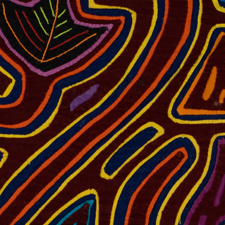 Traditional Burgundy And Yellow Smily Face Floral 25 Mola