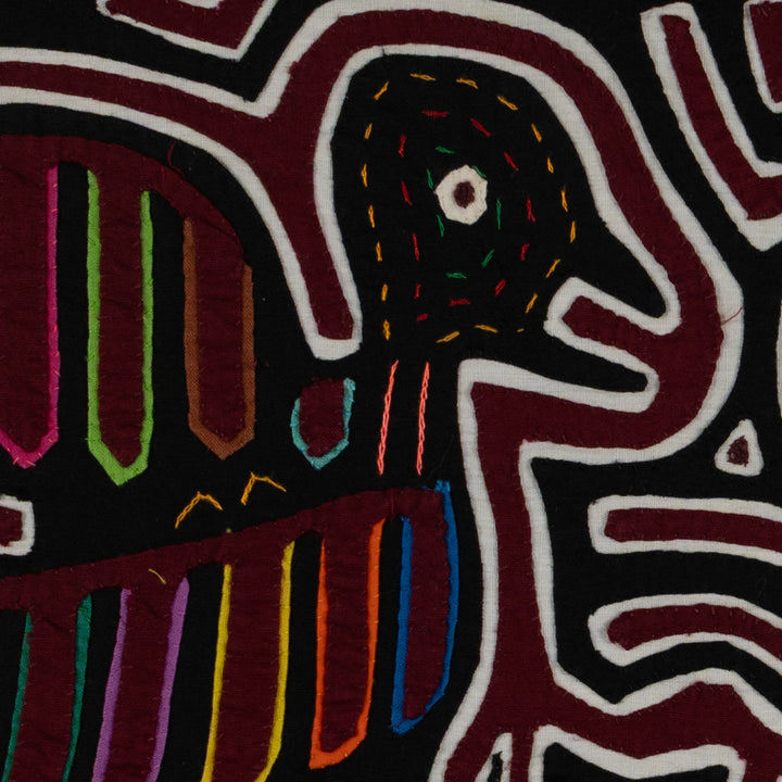 Traditional Red White and Black Family Affair Mola