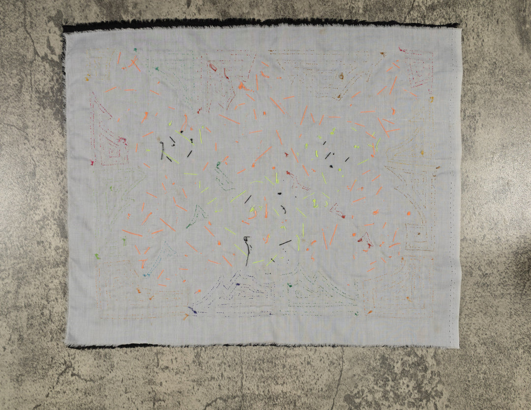 Colorful Blossoms and Leafy Background Mola