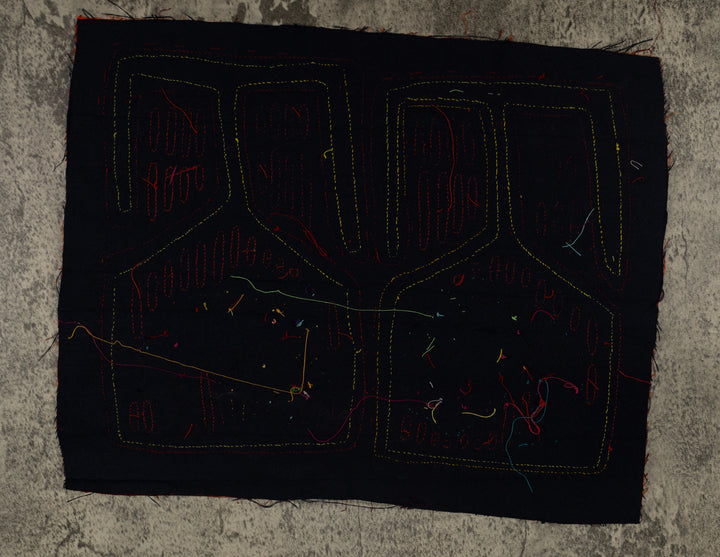 Traditional Maroon Orange And Yellow Fish Mola