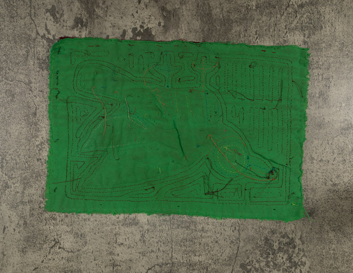 Classic Maroon And Green Jungle Bird Mola