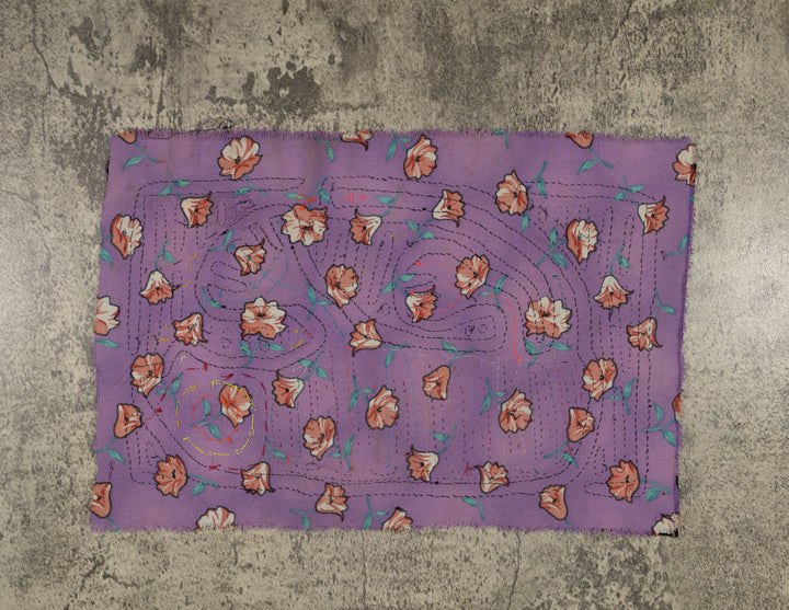 Vintage Black And Purple Gecko Mola